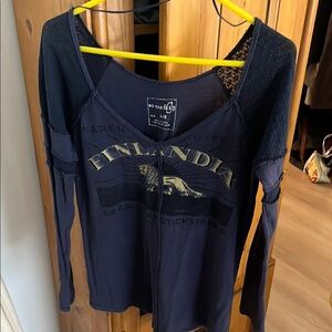 We the free Navy Blue Women's Top